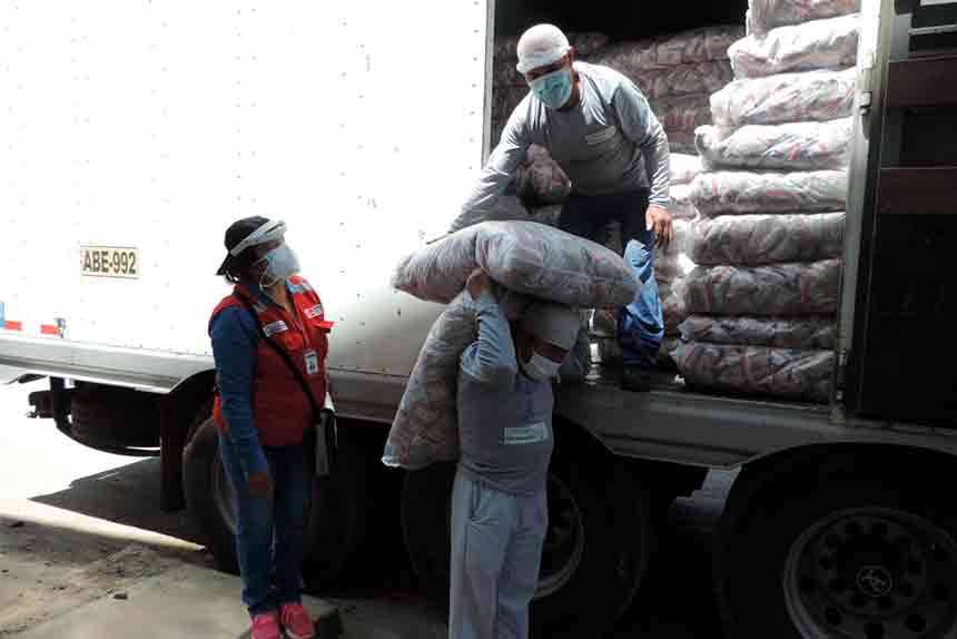 Un total de 6.51 toneladas de alimentos de Midis Qali Warma reciben municipios de Concepción, Comas y Canchayllo