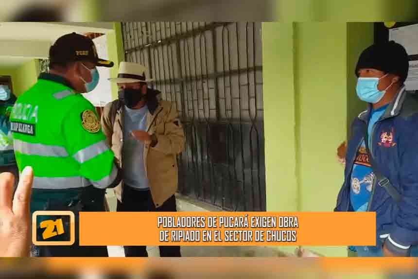 Pobladores de Pucará exigen obra de ripiado en el Sector de Chucos (VIDEO)