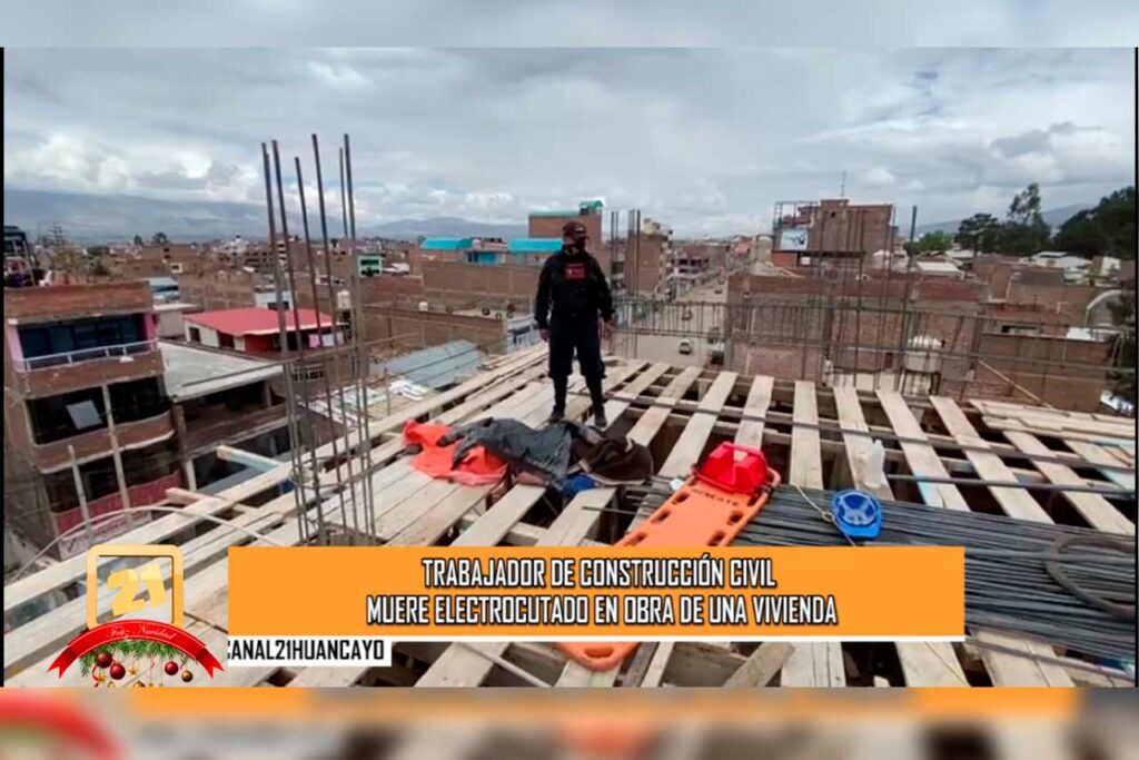 Obrero de construcción civil muere electrocutado en obra de una vivienda (VIDEO)