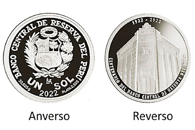 El BCR emite moneda de plata