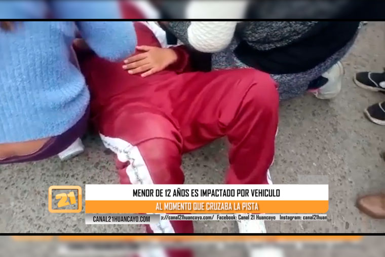 Menor de 12 años es atropellado por vehículo al momento que cruzaba la pista (VIDEO)