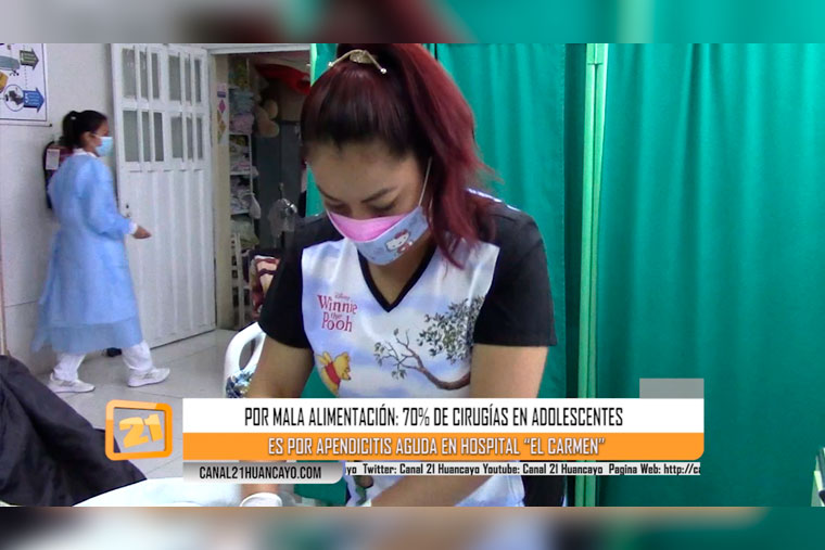 70% de cirugías en adolescentes es por apendicitis aguda en Hospital “El Carmen” | VIDEO
