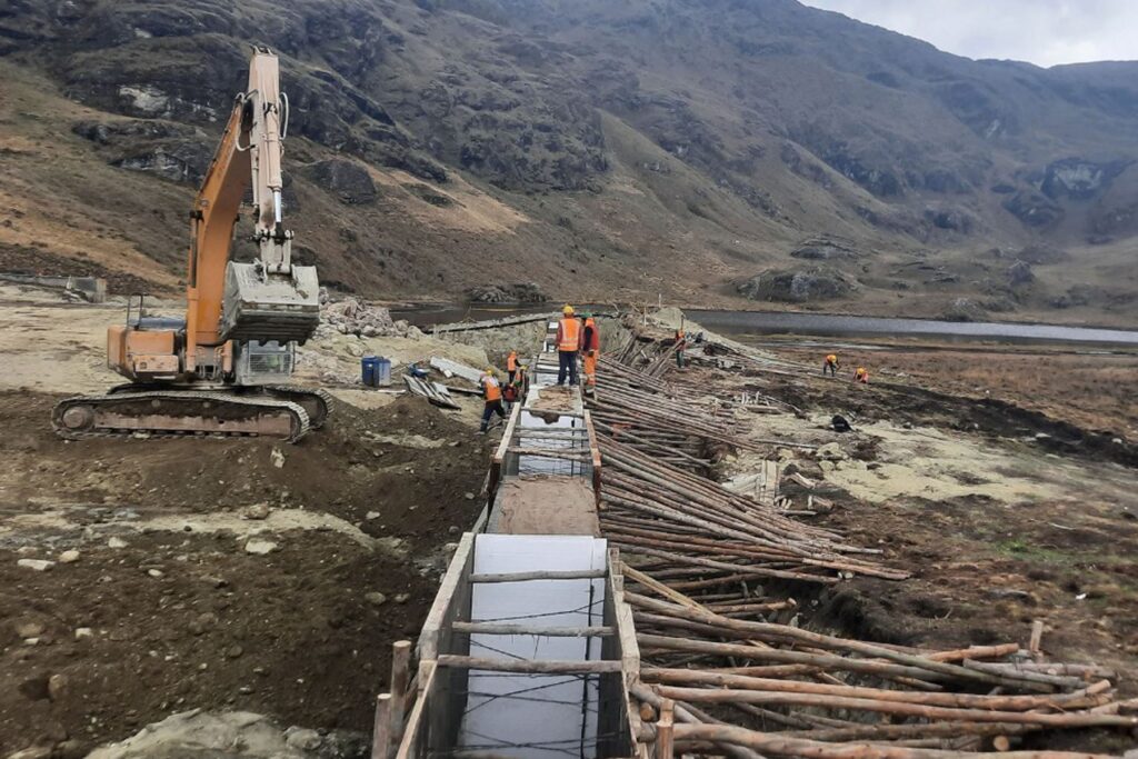 Junín: Construyen represas en Tarma con capacidad para almacenar 750,000 m³ de agua