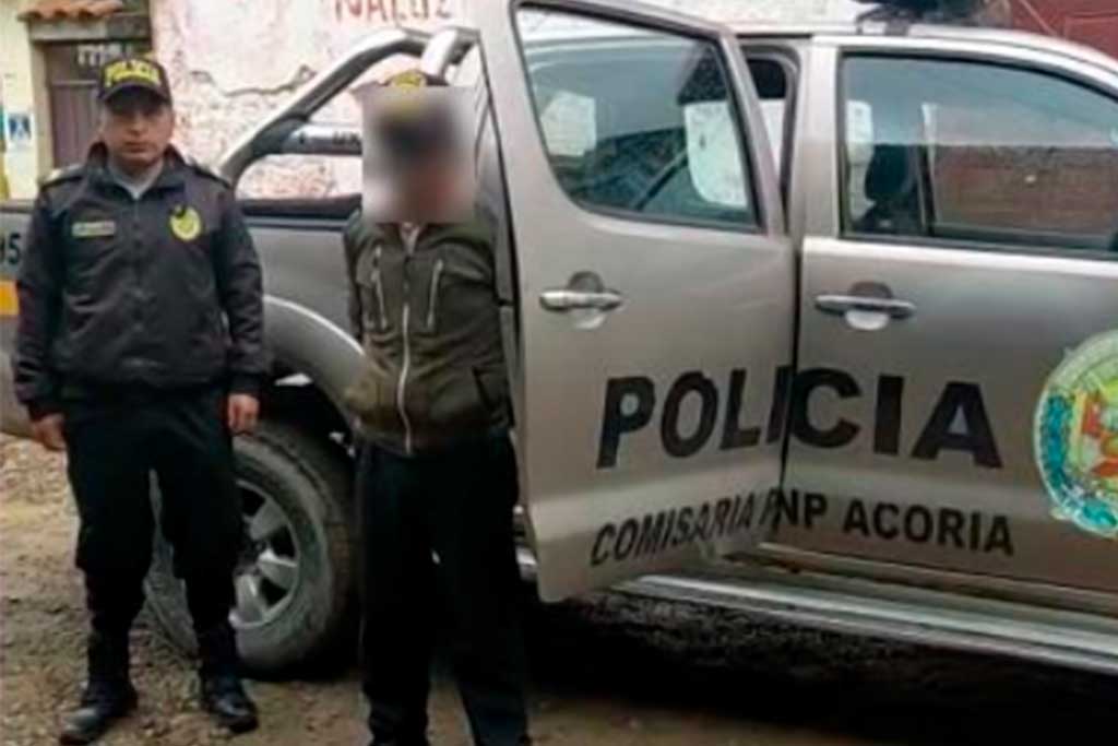 Acoria: Policías detienen a requisitoriado