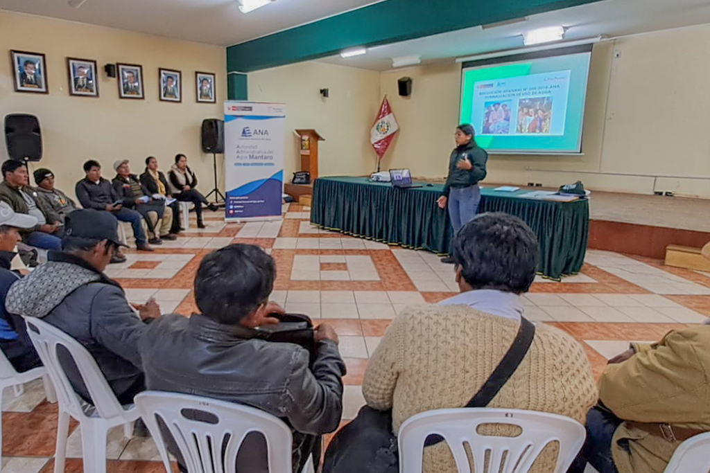 En Huancavelica, ANA inicia formalización de derechos de uso de agua de forma gratuita, masiva y simplificada